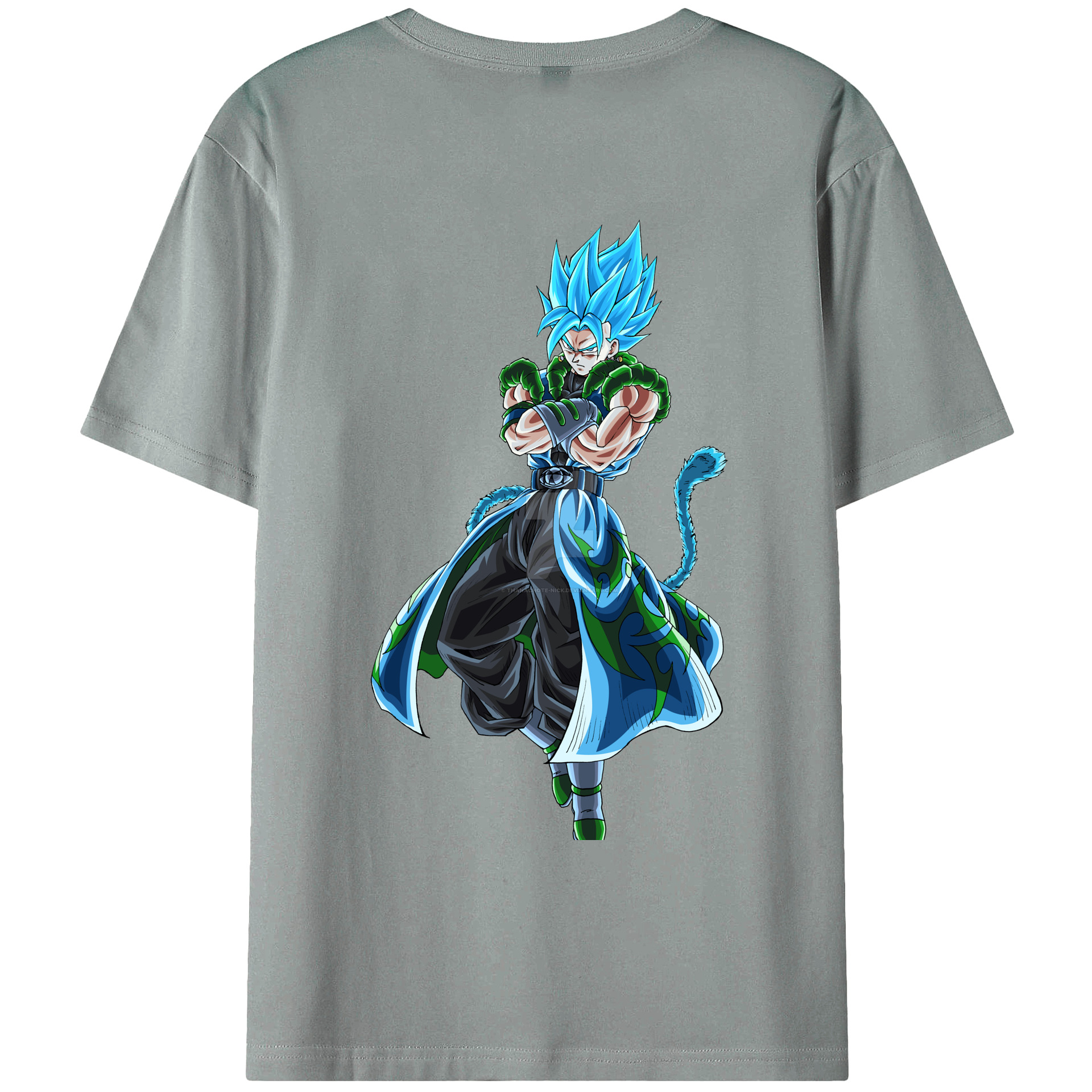 （画像用） ドラゴンボール ベジット DRAGON BALL Vegetto 綿100％ メンズ半袖Tシャツ（バックプリント） 通気性